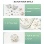 jatimdotin 20 Pièces Charmes de Chaussure, Accessoires de Fleur de Chaussure en Strass, Breloque pour Sabots Sandales, Décoratio