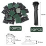 Serre Cable avec 100pcs Support de Base Autocollant