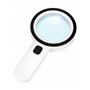 QWORK® loupe avec lumière 12 LED, loupe de Lecture Portable 30x, loupe eclairante, pour la Lecture, l'artisanat, Le bijoutier