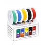 QWORK® Kit de Fil Électrique Flexible - 22 AWG 0.32mm² 5 Coloris (10 Mètre Chacun) - Fil Cuivre Étamé Solide avec Isolation en S