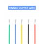 QWORK® Kit de Fil Électrique Flexible - 22 AWG 0.32mm² 5 Coloris (10 Mètre Chacun) - Fil Cuivre Étamé Solide avec Isolation en S