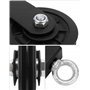QWORK® 2 pièces 90mm poulie pour cable avec Sangle de Suspension et Mousqueton, pour équipement de gymnastique, machine à câble 