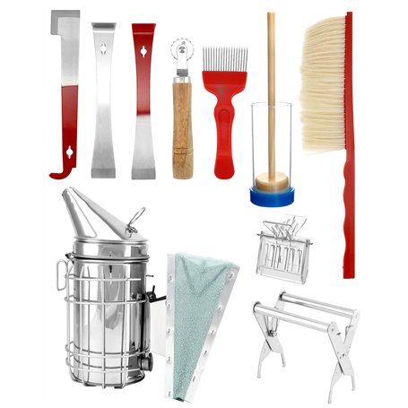 QWORK® 10 pièces kit d'outils d'apiculture