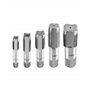 QWORK® Lot de 5 Tarauds a Filetage en acier, BSP 55 degrés, adaptés pour les joints de conduite d'eau, la réparation automobile 