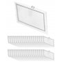 QWORK® 100PCS Porte Badge Horizontal avec Épingle et Clip - en PVC Transparent - 90mm x 56mm