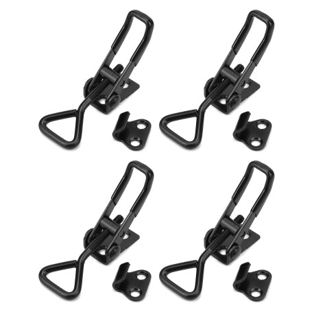 QWORK® 4 pièces. Loquet a Bascule en Acier au Carbon