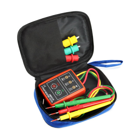 QWORK® Testeur de séquence pour 3 phases