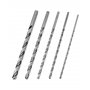 QWORK® 5pcs Foret Hélicoïdal HSS, 200mm Mèches Hélicoïdales Extra Long, Diamètre 4 mm/5 mm/6 mm/8 mm/10 mm