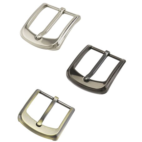 QWORK Lot de 3 Boucles de Ceinture Métallique