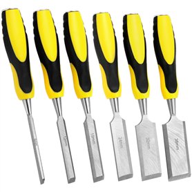 QWORK® 6 Pièces Ciseaux à Bois