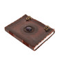 Jaald A5 Bloc-notes Carnet Cahier Feuilles Leather journal Intime avec Couverture en Cuir Fait à la Main Boulon arbre de la vie 