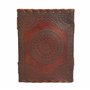 Jaald A5 Bloc-notes Carnet Cahier Feuilles Leather journal Intime avec Couverture en Cuir Fait à la Main Boulon arbre de la vie 