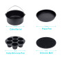 8 Inch Accessoires De Friteuse 10 Pièces Pour Gowise Phillips Cozyna Airfryer XL 3.8QT-5.8QT, Cadeau Supplémentaire 4PCS Aiguill