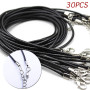 MEJOSER 31PCS Plateaux à Pendentif Moules en Silicone avec 30pcs Corde Collier 1.5mm en Résine Epoxy Métal Fabrication Bricolage