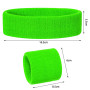 Serre Poignet Fluo Annees 80 12 Pièces Set 6 Pièces Bracelet Fluo 3 Pièces Bandeau et 3 élastiques à Cheveux Fluo Fluo Rétro Acc