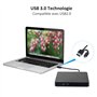 Lecteur DVD Externe Graveur DVD CD USB 3.0 Ultra Slim Portable - Auelek Graveur Lecteur Externe Drive DVD ROM CD USB CD Player,C
