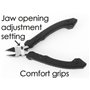 precision compact side cutters (pcb side snips),pro quality, ESD safe with hardened carbon steel jaws. Engineer ns-04