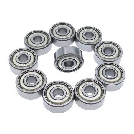 Fasizi Lot de 10 roulements à billes à double blindage métallique 624ZZ 4 x 13 x 5 mm