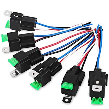 Fasizi 6Pcs 24V 30A Fusible Relais Commutateur Faisceau ATO/ATC Lame Fusible