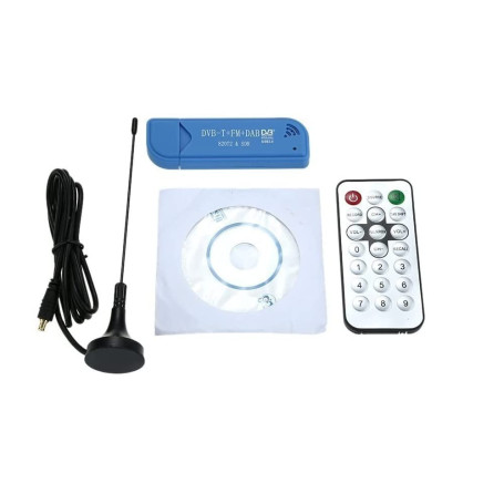 Fasizi Mini clé TV numérique portable USB 2.0 DVB-T + DAB + FM RTL2832U + R820T2 Support SDR Tuner récepteur