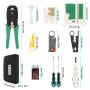 BURNNOVE 18 en 1 Testeur de Network Réseau Câble Kits d'Outil de Réparation d'Ordinateur Maintenance de Testeur de LAN Réseau du
