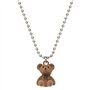 XFSRG Collier Femme en Acier Inoxydable avec Pendentif Ours en Peluche - Bijoux Mode Tendances pour Toutes les Occasions