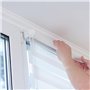 Lot de 2 supports de store 17 mm - Pièces de rechange pour fenêtre - Kit de fixation de rideau pour volets roulants occultants