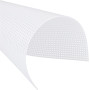 4 Count Feuilles de toile en plastique pour broderie, toile en maille plastique blanche pour le DIY, broderie, tricot, crochet, 