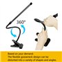 DIWUJI LED Lampe De Bureau à Pince, USB Alimenté Flexible Réglable Lumière Douce Protection Des Yeux Avec 3 Modes d’Éclairage &1