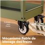 H&S Roulettes pour Meubles - 4x Roulette Charge Lourde Exterieur Max 600kg pour Meuble Placard Table Basse - Roue Chariot avec F