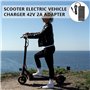ZOYDP Chargeur pour Xiaomi M365, 42V 2A Chargeur Trotinette Electrique Xiaomi, Batteries et Chargeurs de Batterie de Trottinette