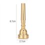 Xrten Embouchure Trompette 7C Plaqué, Accessoires Instrument de Musique(Or)