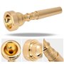 Xrten Embouchure Trompette 7C Plaqué, Accessoires Instrument de Musique(Or)