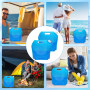 Horuili Sac d'eau Pliable Eau, 2 pièces 10L d'eau Pliable Eau Potable Conteneur, Réservoir d'eau Potable Réutilisable avec Couve