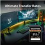 [5 Ans Récupération de données Gratuite] GIGASTONE 512Go Carte SD, 4K Camera Extreme, Vitesse jusqu'à 160/130 Mo/s, A2 V30 U3 SD