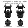 Adaptateur Griffe Caméra, 6 Pcs Daptateur Hot Shoe pour Griffe Appareil Photo, Accessoire pour Adaptateur de Triple Griffe de Su