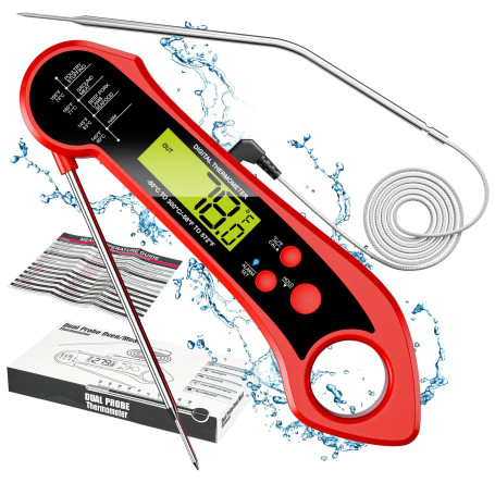 NEUTYPECHIC Thermometre Cuisine avec Double Sondes Pliables