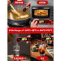 NEUTYPECHIC Thermometre Cuisine avec Double Sondes Pliables, Thermometre Cuisson 3s Lecture, Thermomètre Viande avec Écran LCD R