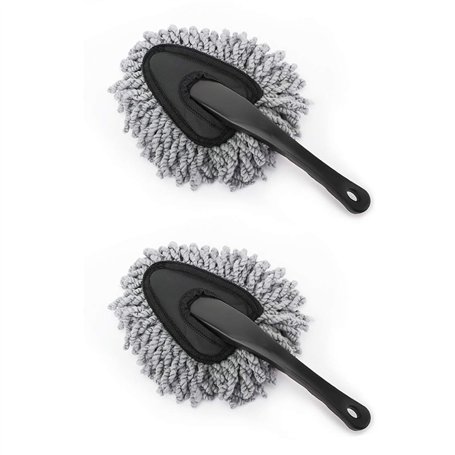MoKo Lot de 2 brosses de Nettoyage en Microfibre Super Douce pour Tableau de Bord de Voiture