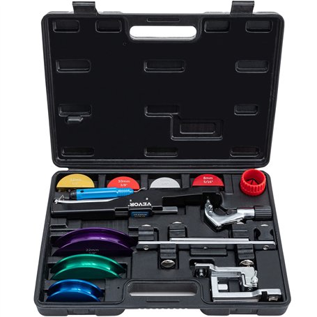 VEVOR Cintreuse Arbalète 7 Matrices 6-22 mm Cintreuses à Cliquet pour Tubes Angle de Flexion de 90° Cintreuse Multicouche 10 kN