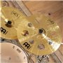 Meinl Cymbals HCS Cymbale Trash Crash 16 pouces (40,64cm) avec Trous – pour Batterie – Finition Traditionelle en Laiton, fabriqu