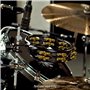 Meinl TMT2BBK Tambourin fixe Cymbales laiton Noir
