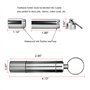 OOTSR Porte Cure-Dents Support Poche Boîte à Pilules Pilulier avec Porte-Clés Alliage D'aluminium Portable Imperméable étanche p