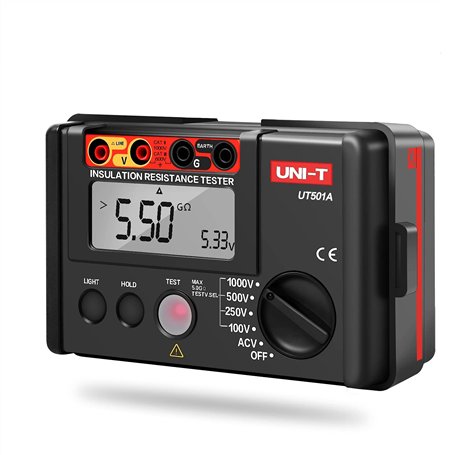 ANRIS UT501A LCD Isolation Numérique Multimètre Testeur d'Isolation Mètre Mégohmmètre