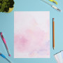 96 feuilles de papier aquarelle décoratif pour imprimante 21,6 x 27,9 cm – Format lettre double face pastel papier cartonné pour