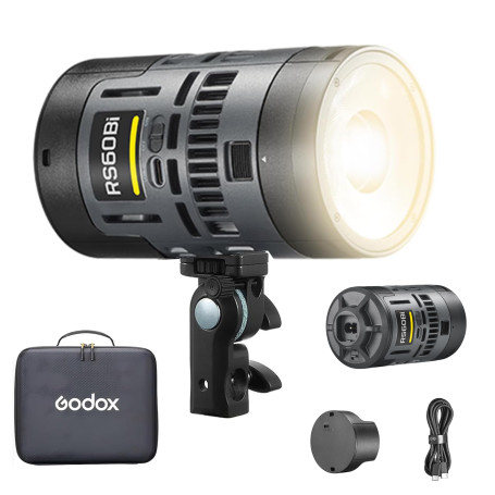 Godox RS60Bi Lampe vidéo LED 60W Bi-Color 2800K-6500K Prise en Charge du contrôle APP intégré RDM DMX CRI97+ TLCI98+