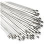 Lot de 100 attaches autobloquantes en acier inoxydable 304 pour machines