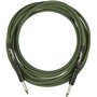 Fender® »STRUMMER PRO CABLE - GRAB GREEN« Joe Strummer Signature Câble pour instrument - Jack droit - 4 mètres