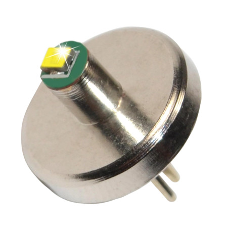 HQRP Ampoule LED haute puissance 3 W bi-pin à 60 lumens pour 1 AAA Maglite Solitaire Lampe torche v0.0 Plus HQRP soleil M