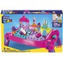 Mega Bloks La Table d'apprentissage Rose avec Blocs de Construction et 2 véhicules, 30 pièces, Jouet pour bébé et Enfant de 1 à 